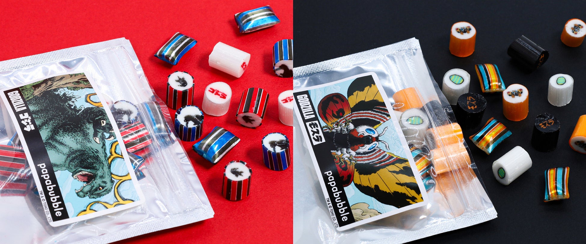 ゴジラ・モスラ テーマのプレミアムキャンディが数量限定で発売! ゴジラ・モスラ テーマのプレミアムキャンディが数量限定で発売!