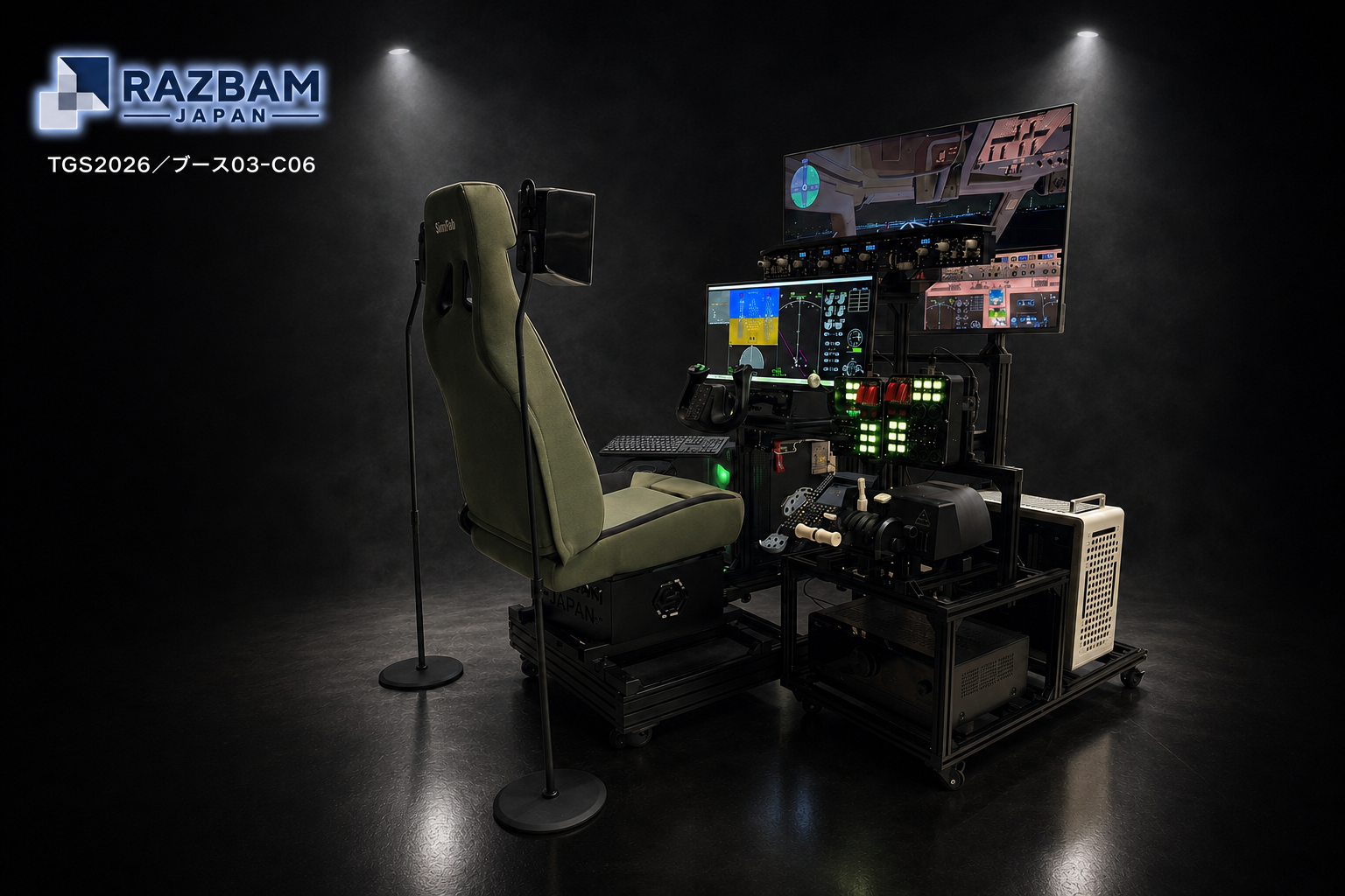 TGS2026：F-35、戦闘機、ヘリも！RAZBAM JAPANが最新フライトシム体験
