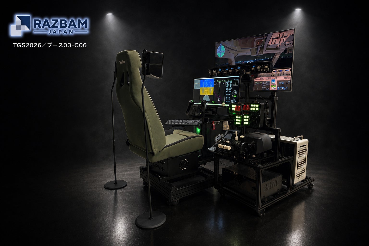 TGS2026:F-35、戦闘機、ヘリも!RAZBAM JAPANが最新フライトシム体験 TGS2026:F-35、戦闘機、ヘリも!RAZBAM JAPANが最新フライトシム体験