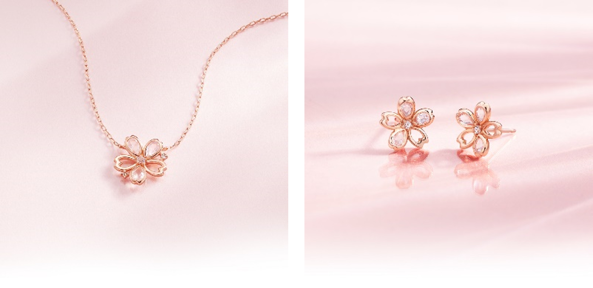 春風に舞う満開の桜を新たな一歩のお守りに 4℃の「Sakura Collection