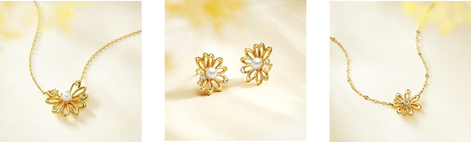 春を彩るミモザやデイジーの花束をモチーフに 4℃の「2022 Spring