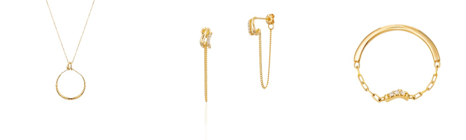 4°C Noble of Water K18 ペンダントネックレス 4℃の原点である“水”をモチーフにした「Noble of Water」 盛夏の日差し