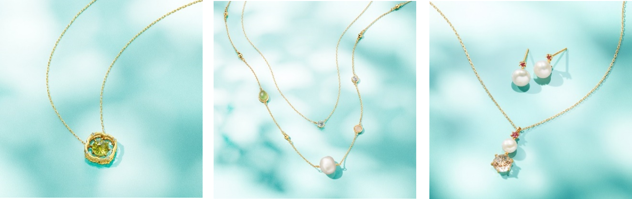 日差しやさざ波がゆらめく穏やかな夏の情景をジュエリーに託して 4℃の