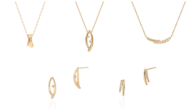 ダイヤモンドのリュクスな輝きを4℃オリジナルのゴールドに宿した「4