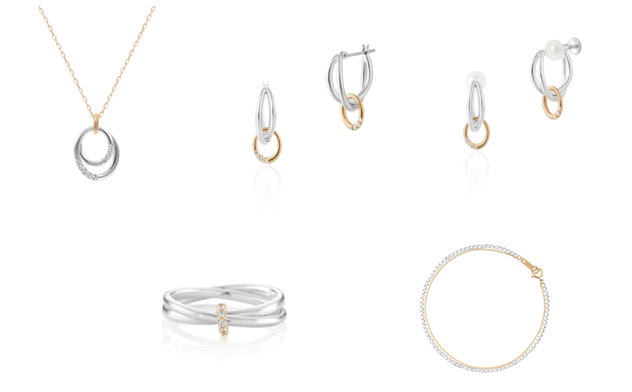 ダイヤモンドのリュクスな輝きを4℃オリジナルのゴールドに宿した「4