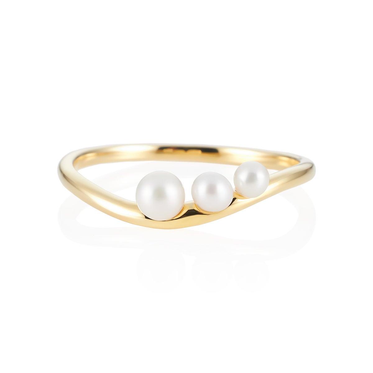 【4℃】Effortless Pearl シルバー リング 4℃からリラックスムード漂うパールコレクション 「Effortless