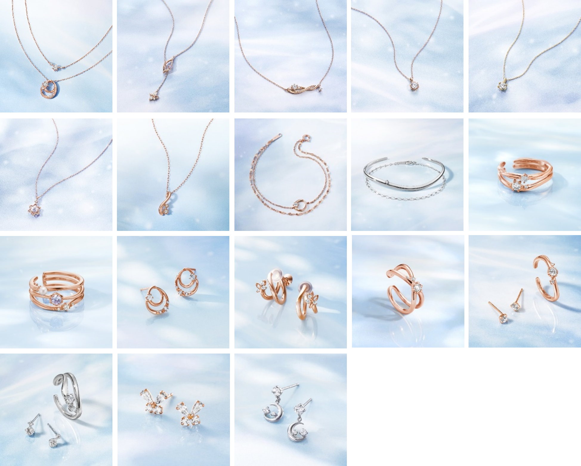 心を癒す冬の雪景色や夜空をジュエリーに Canal 4℃ の「2024 Winter