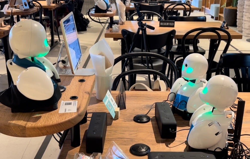 カフェでの研修の様子