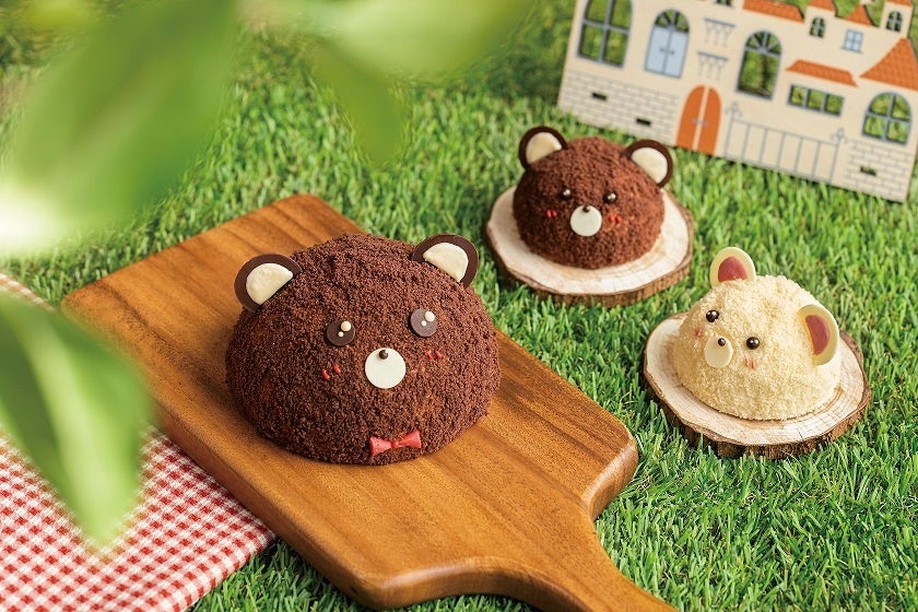 左「くまさんケーキ」イメージ・右「こぐまケーキ」2種イメージ