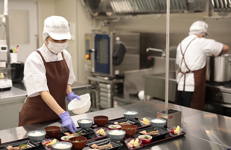 高齢者介護施設の厨房