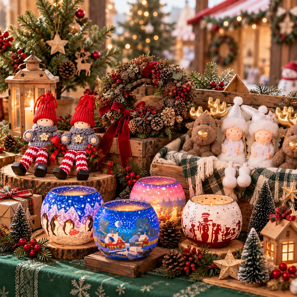 イオンモール橿原に木製ヒュッテが並ぶ冬のマーケット「KASHIHARA Christmas Market 2026」が11月20日から開催