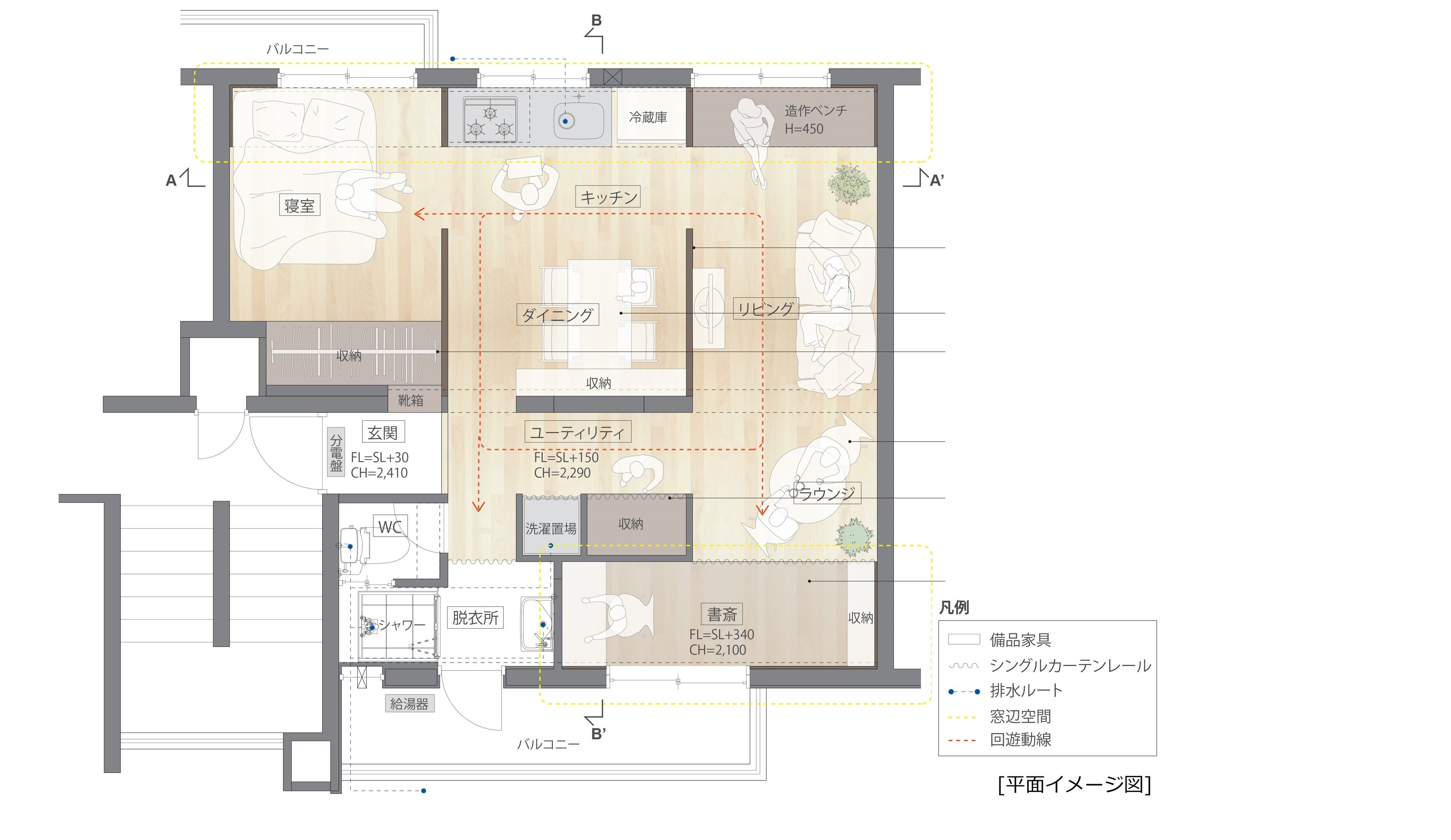 Bタイプ平面イメージ図