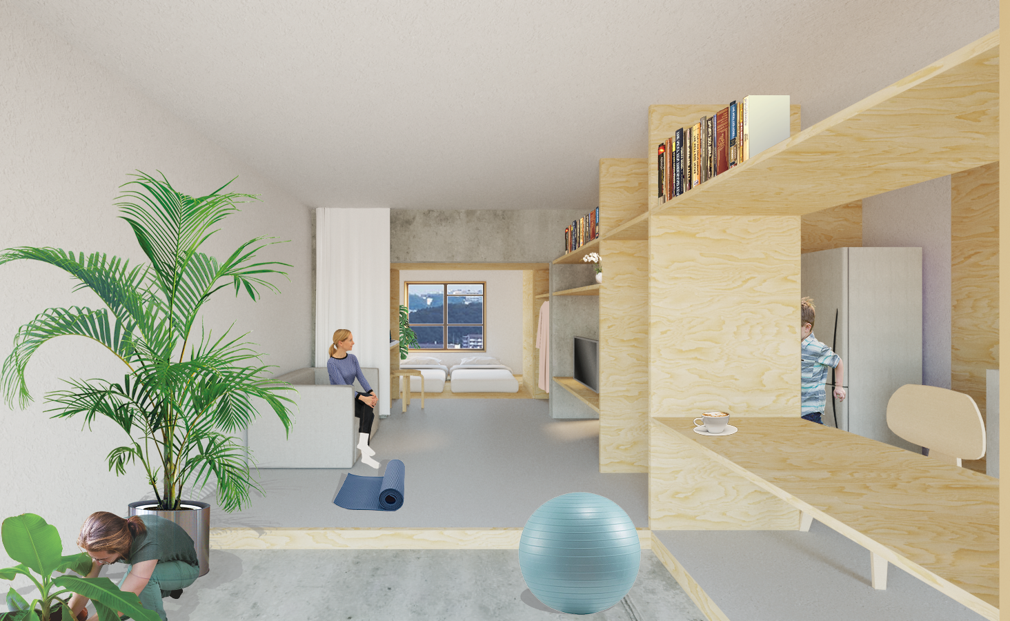 リノベ50プランイメージパース