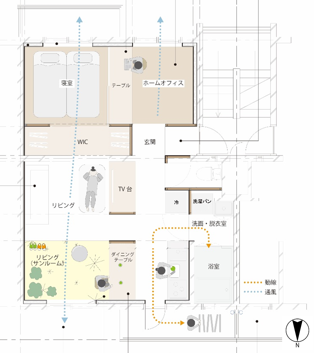 リノベ50平面イメージ図