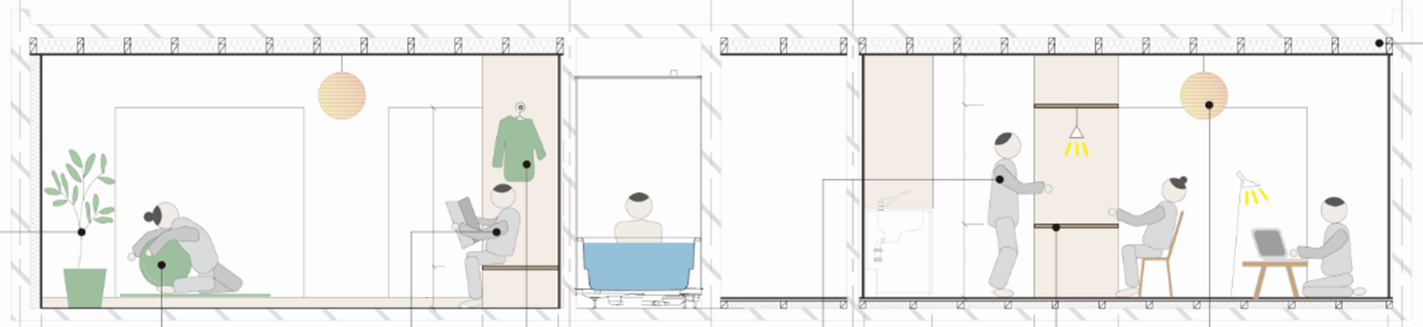 ニコイチ断面イメージ図