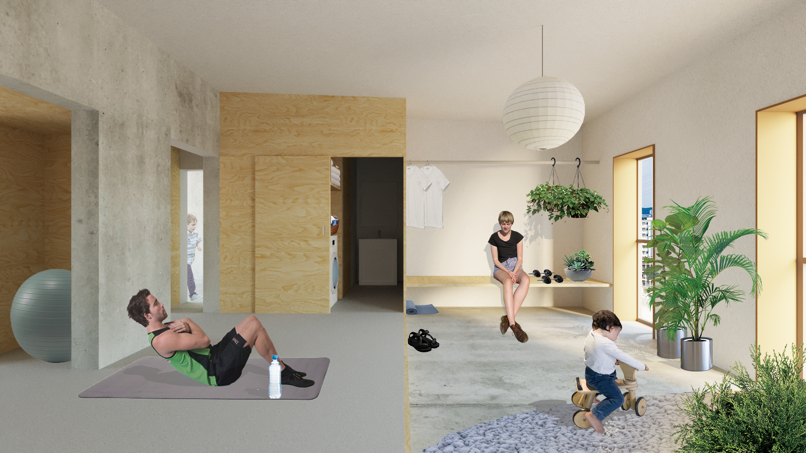 ニコイチプランイメージパース