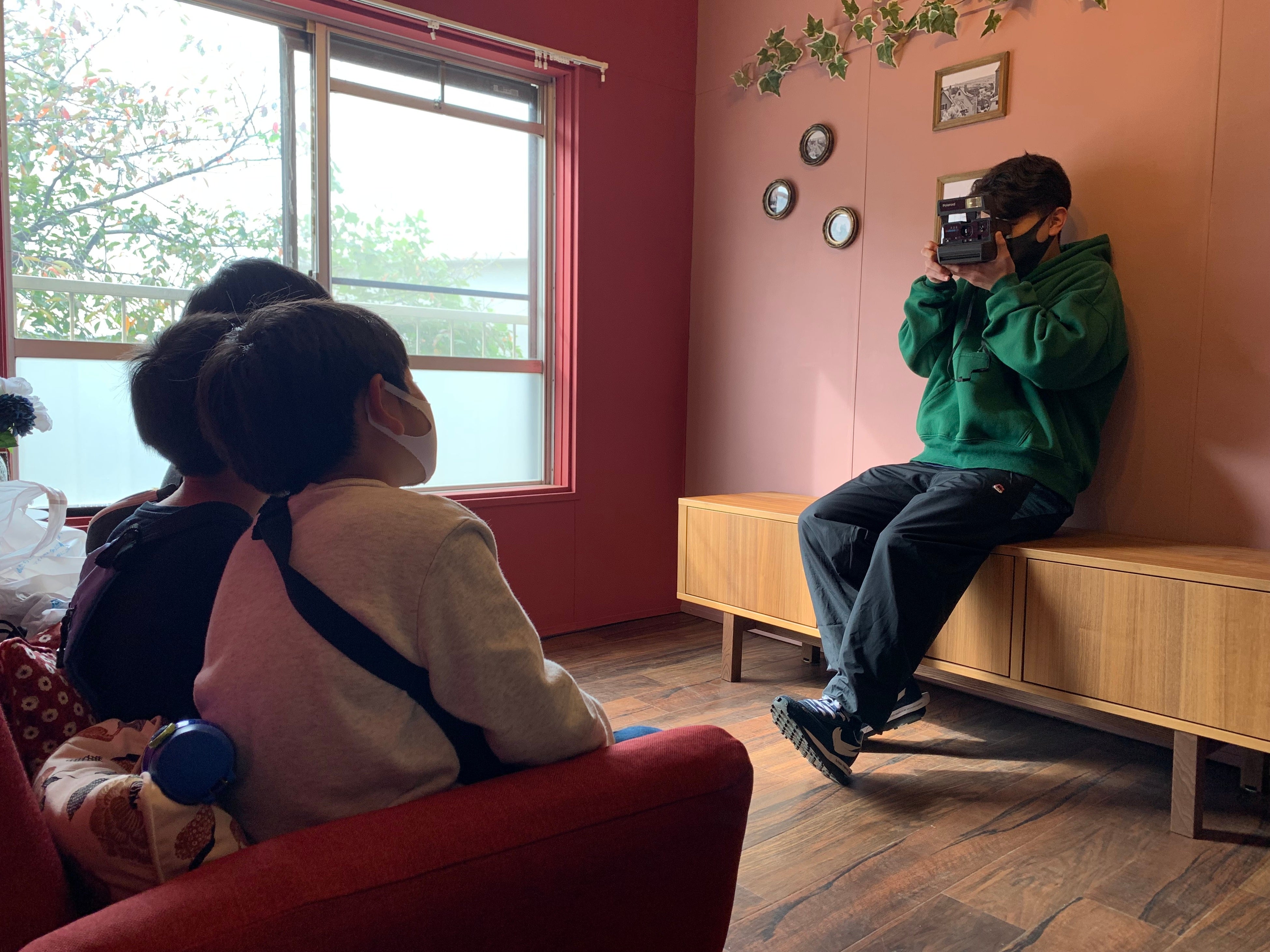 過去のポラロイド撮影の様子