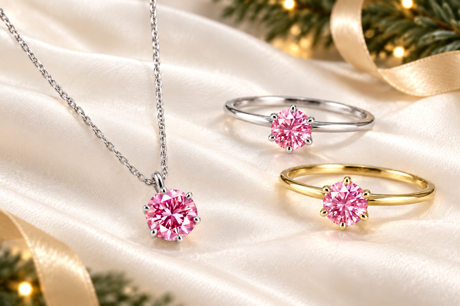 ピンクダイヤモンドを、特別な日だけでなく日常の選択肢へJEWELRY CASTLEが鑑定書付きのネックレスとリングを発売