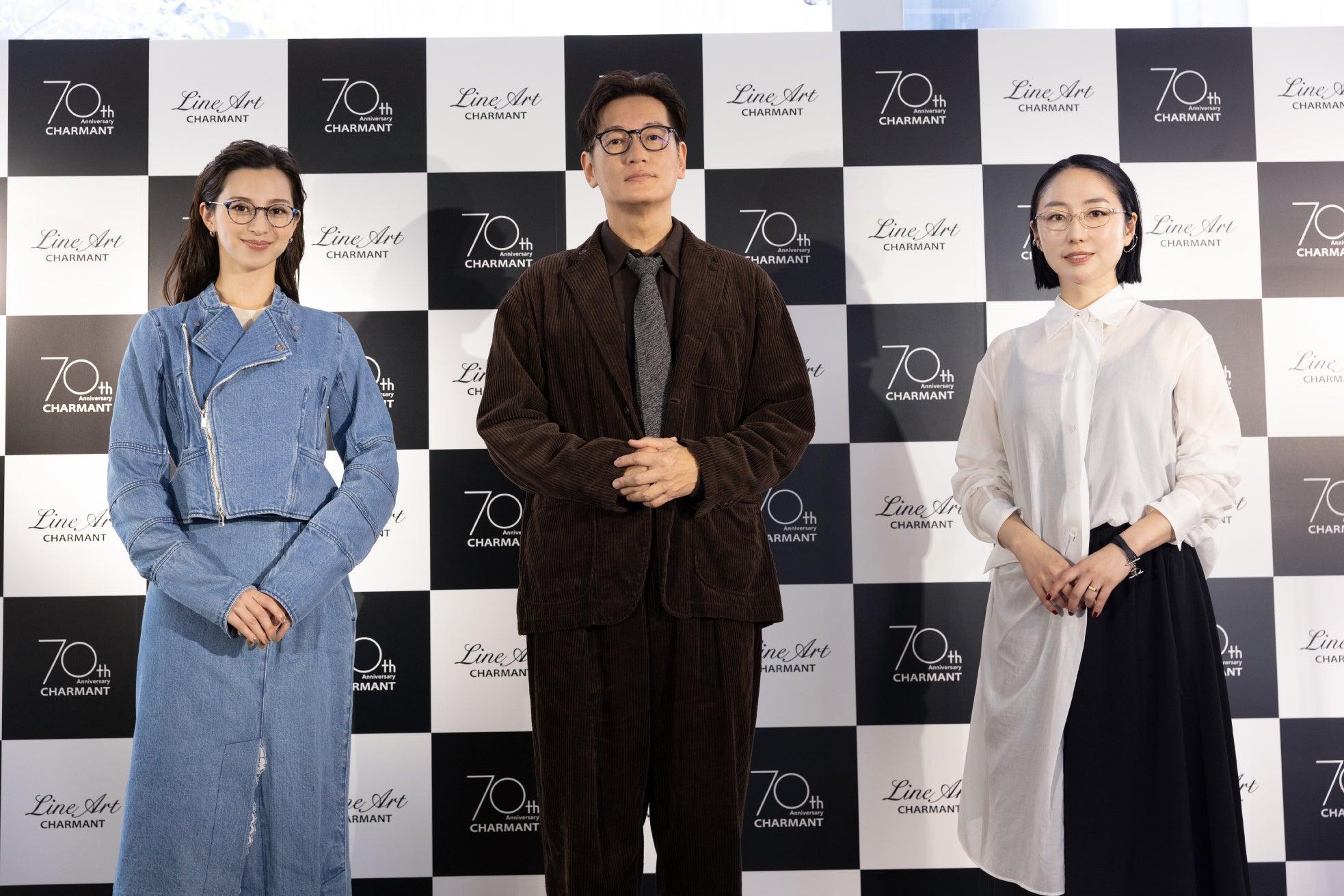 井浦新、中条あやみ、表情華やぐメガネ姿で登場！メガネのこだわりや、自身の原点、役者論について明かす。「ラインアート シャルマン」×アーティスト・佐々木香菜子。コラボレーションモデル発売！