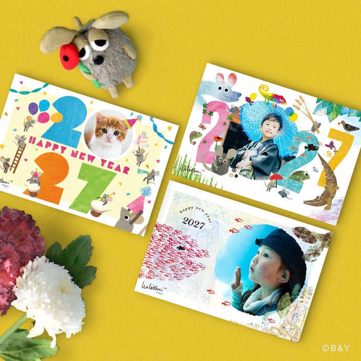 はらぺこあおむし&レオ・レオニの新作も登場!写真1枚で作れる『TOLOT Card』フォト年賀状2027年版、受注スタート