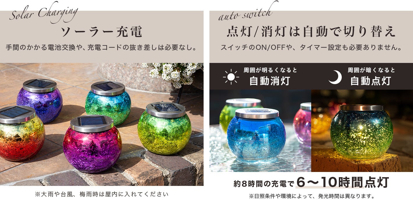 新発売】星のような明かりが幻想的。癒やしの時間を演出するソーラー