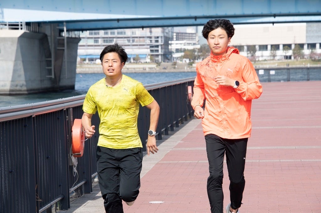 フルヤ金属陸上部 阪本大貴選手(左)と生田目大輔選手