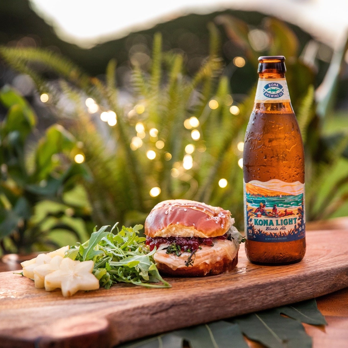 ハンバーガーとの写真