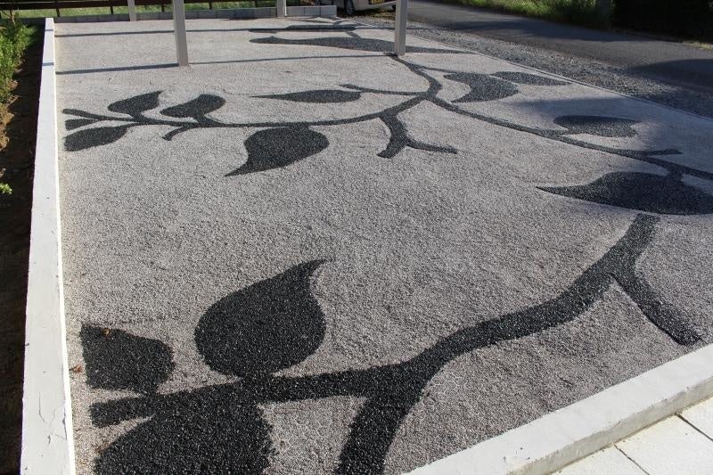 砂利舗装材活用の施工例２