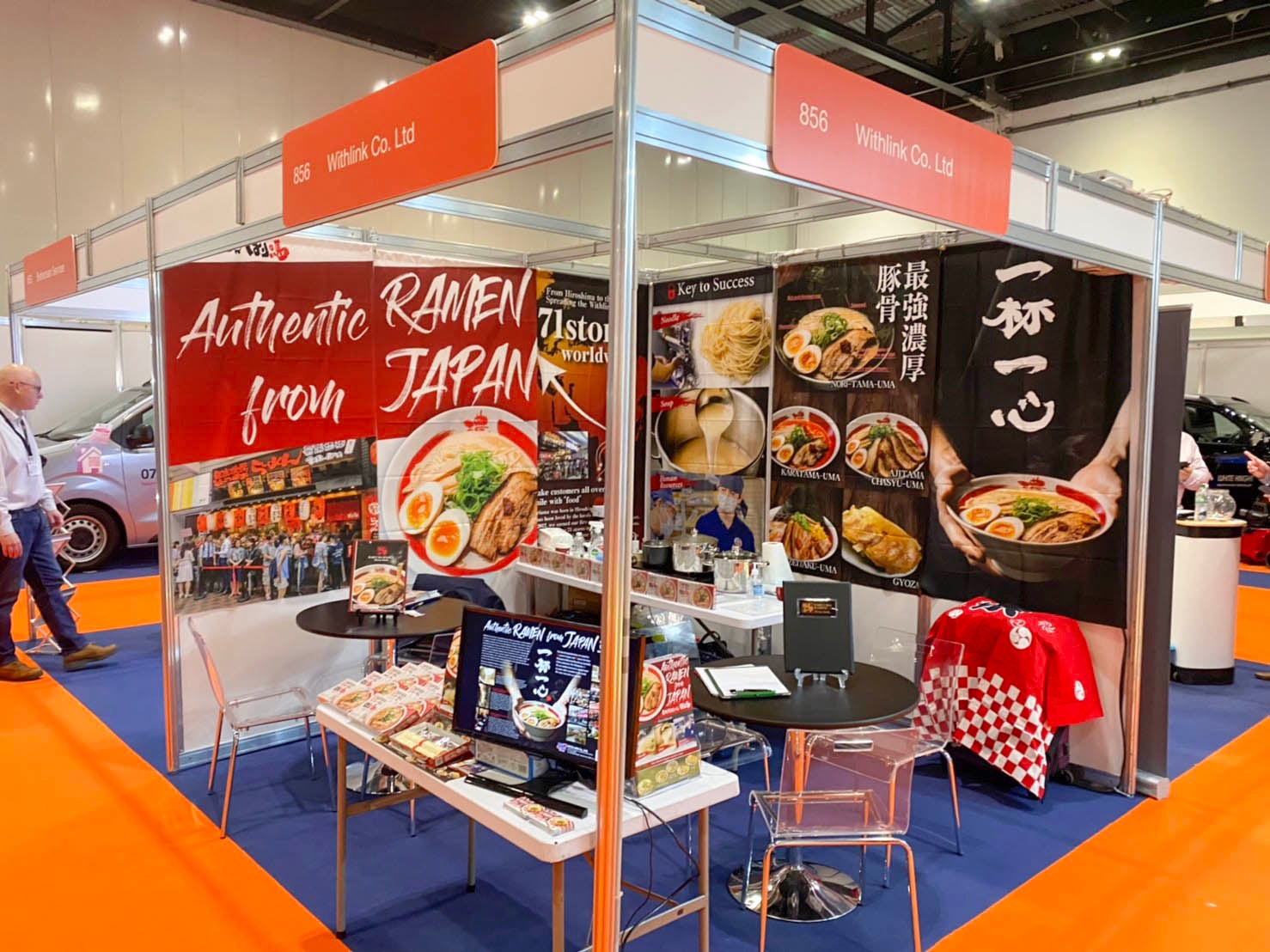 2022年4月、イギリスのFCショー「The International Franchise Show 2022」出展時の様子。イギリスだけでなく、ドバイや中米など、広い地域からのゲストで賑わいました。