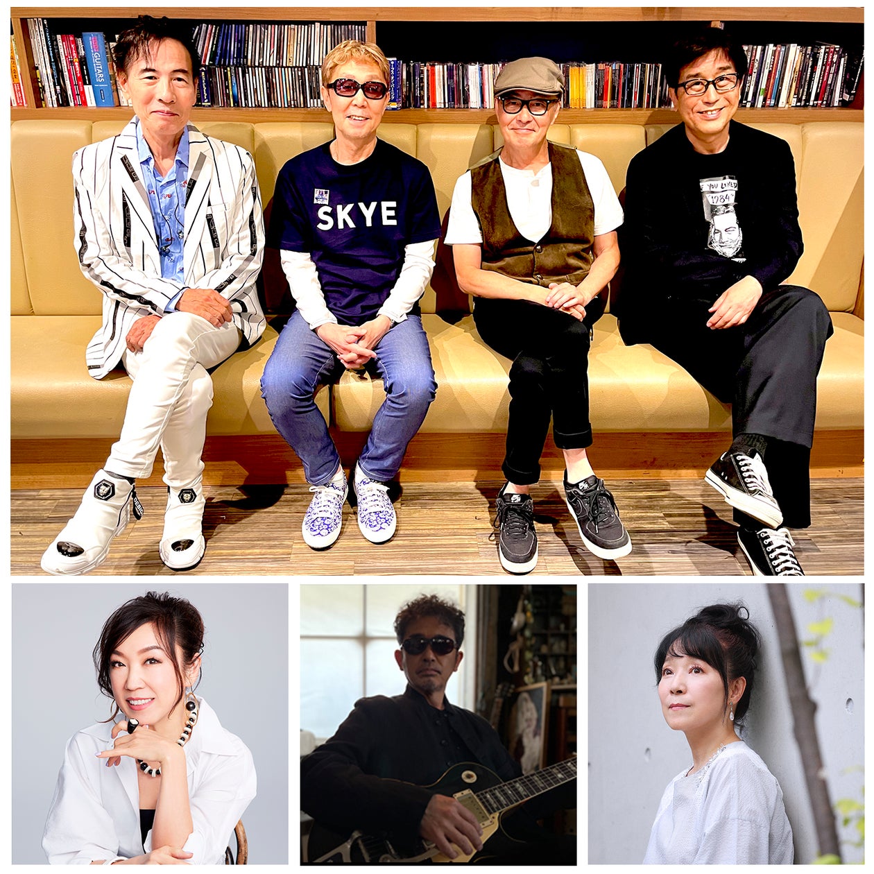 SKYE(鈴木茂・小原礼・林立夫・松任谷正隆)初ツアーのゲスト SKYE(鈴木茂・小原礼・林立夫・松任谷正隆)初ツアーのゲスト