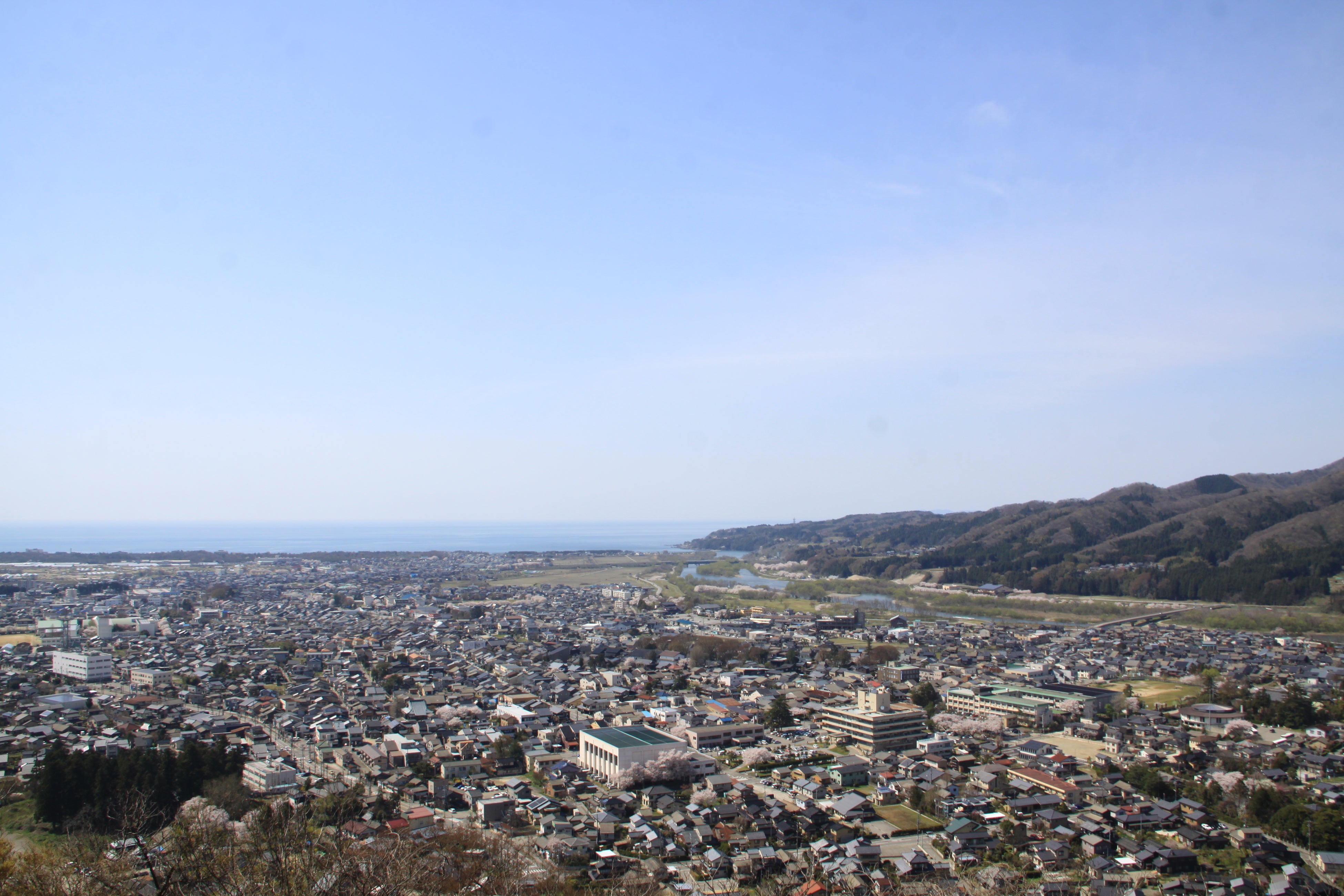 国指定史跡村上城跡『お城山』からの景色
