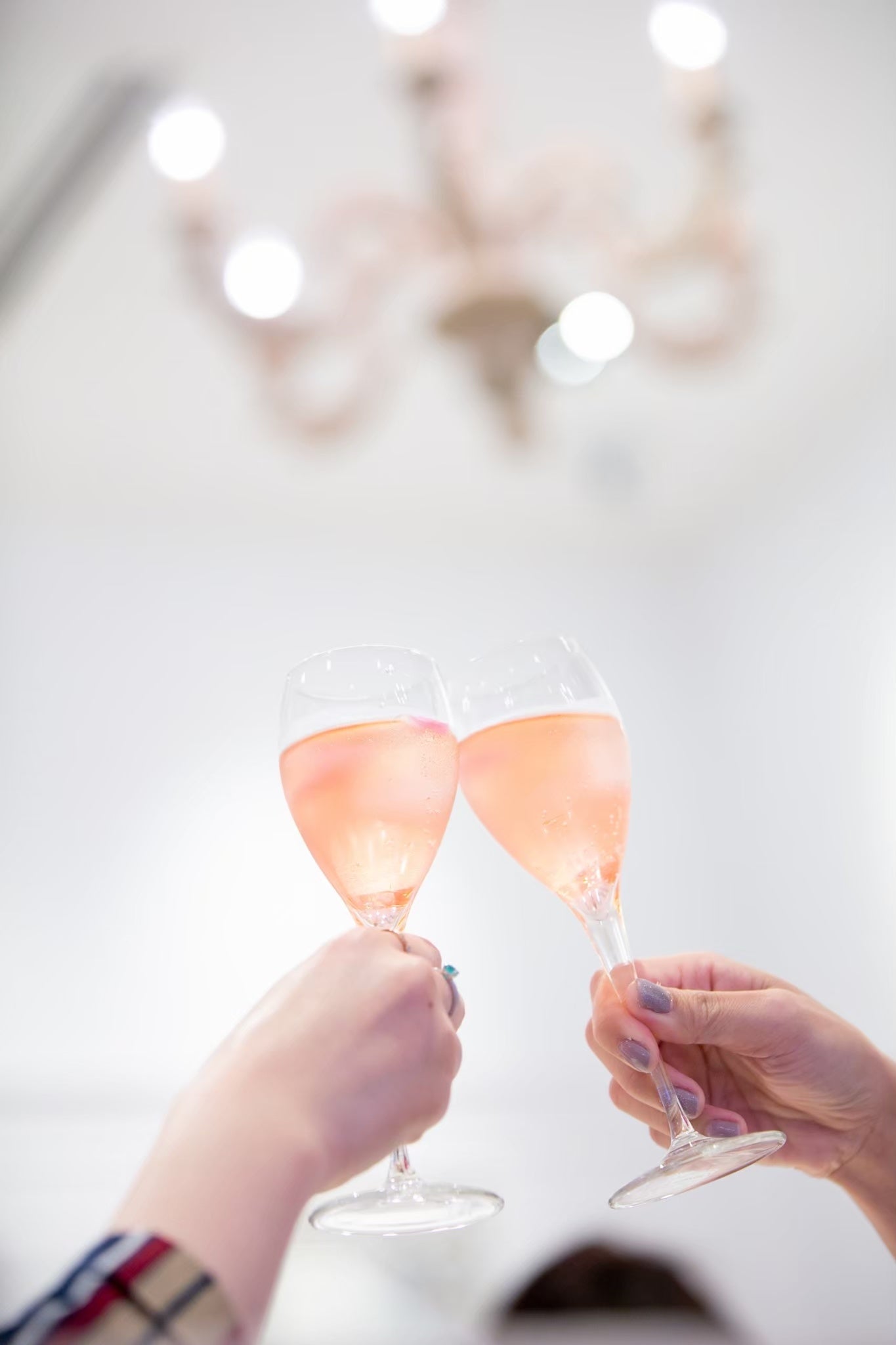 ローズドリンクで乾杯