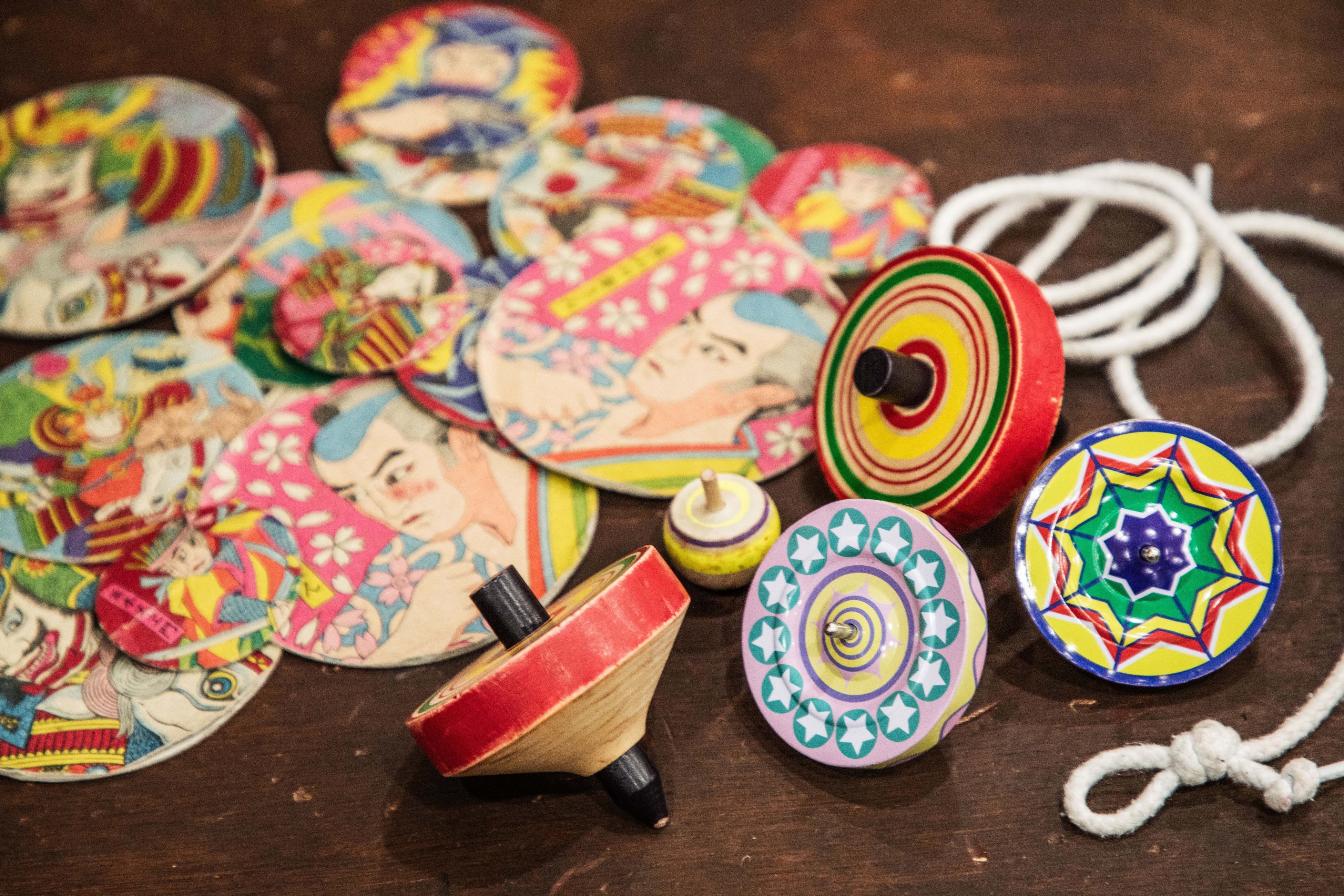 めんこ&ベーゴマ