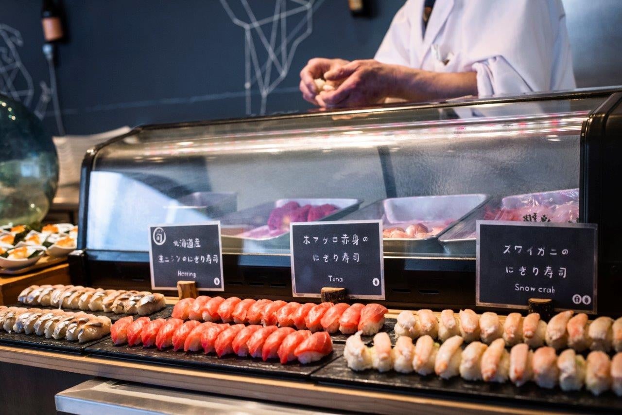 職人が握るお寿司。