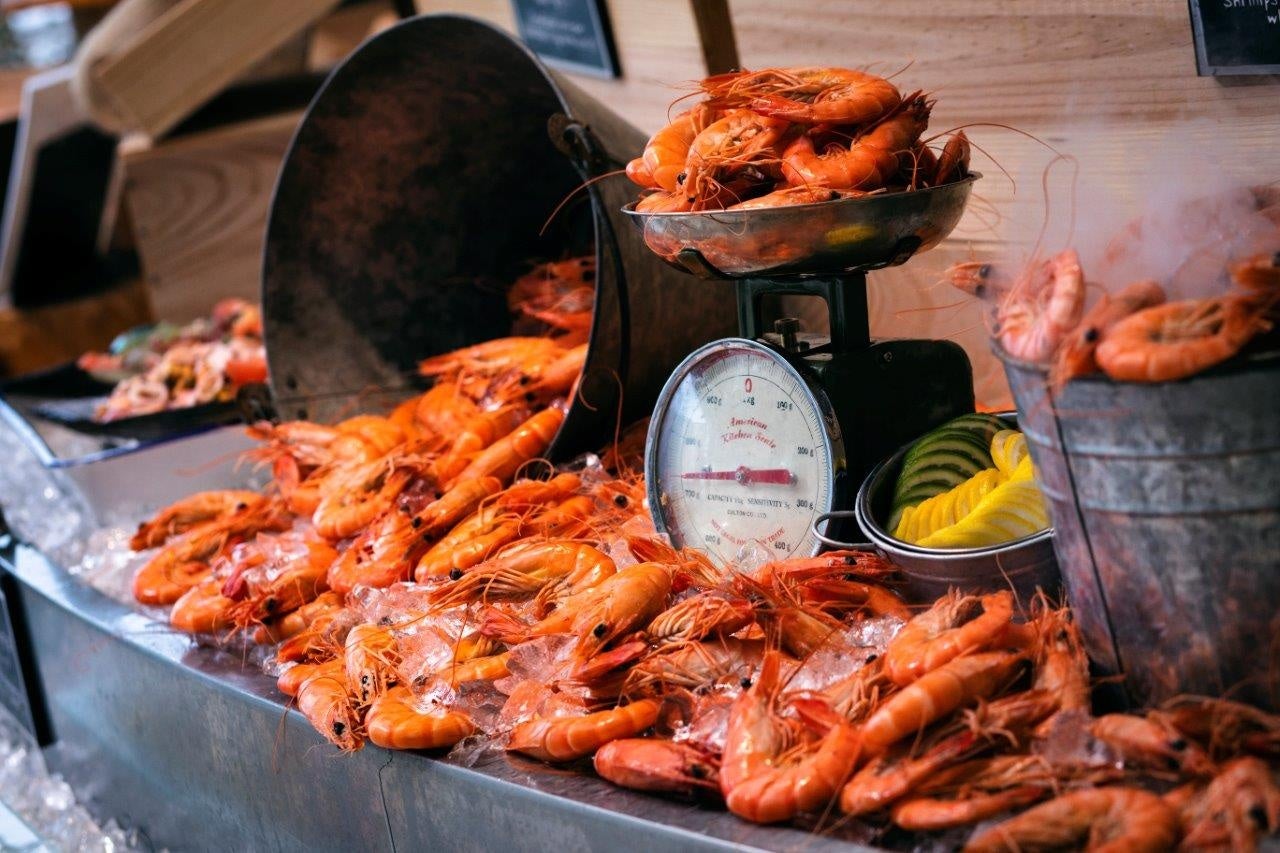 新鮮海鮮コーナー