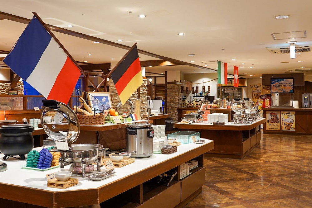 層雲峡温泉　朝陽リゾートホテルバイキング会場「ル・マッターホルン」