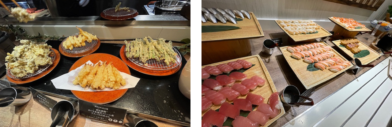 大人気の天ぷらやお寿司も旬の食材に！