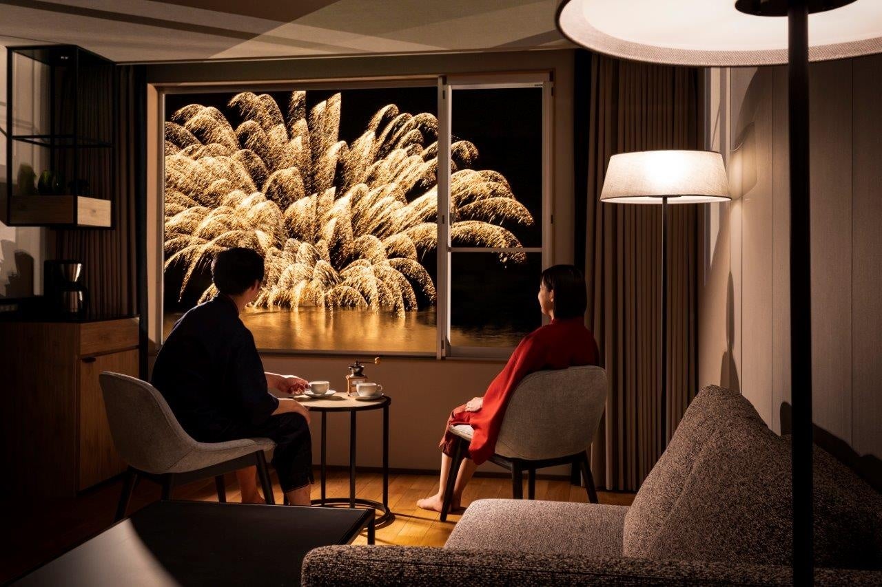 花火を眺めながら思い出のひと時を・・・