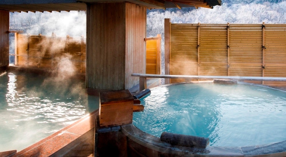 石水亭冬の露天風呂イメージ