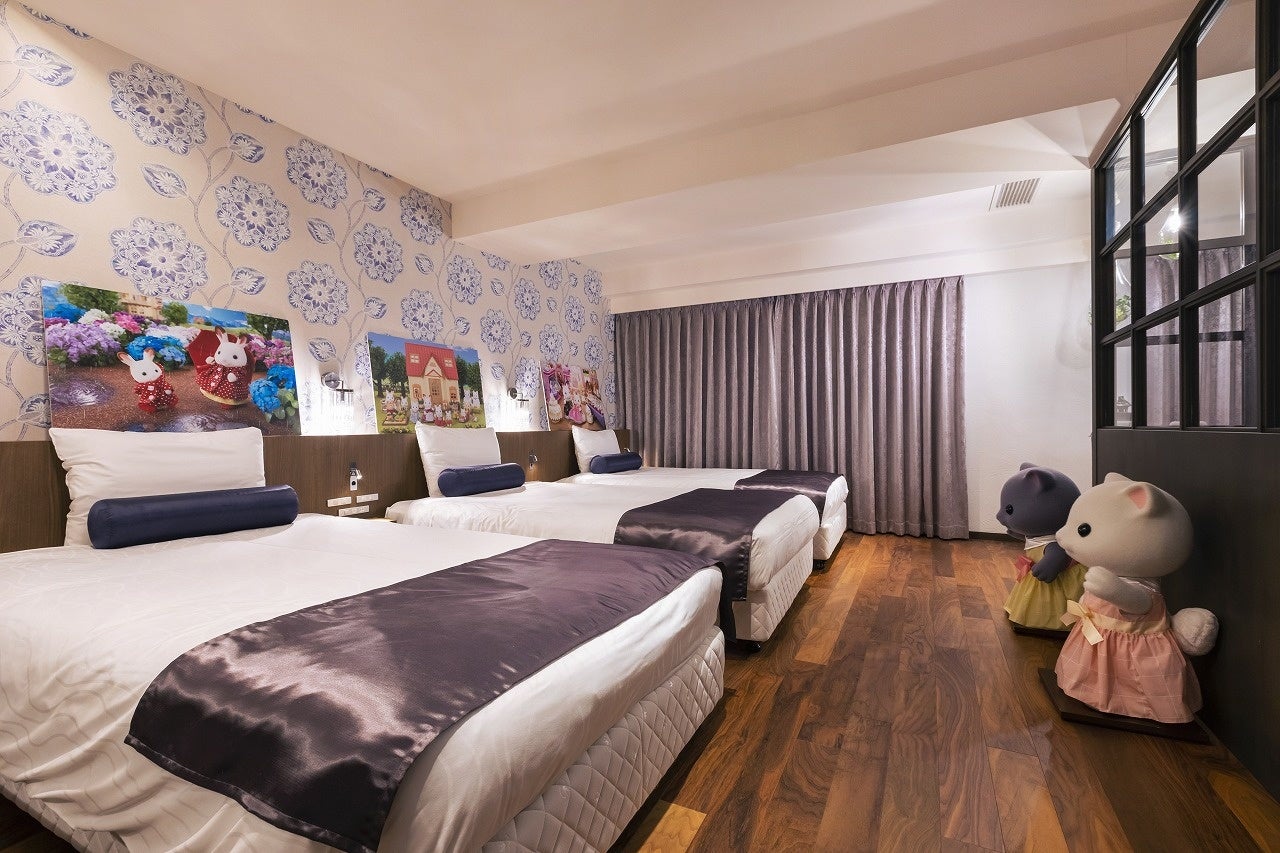 かわいいデザインの寝室