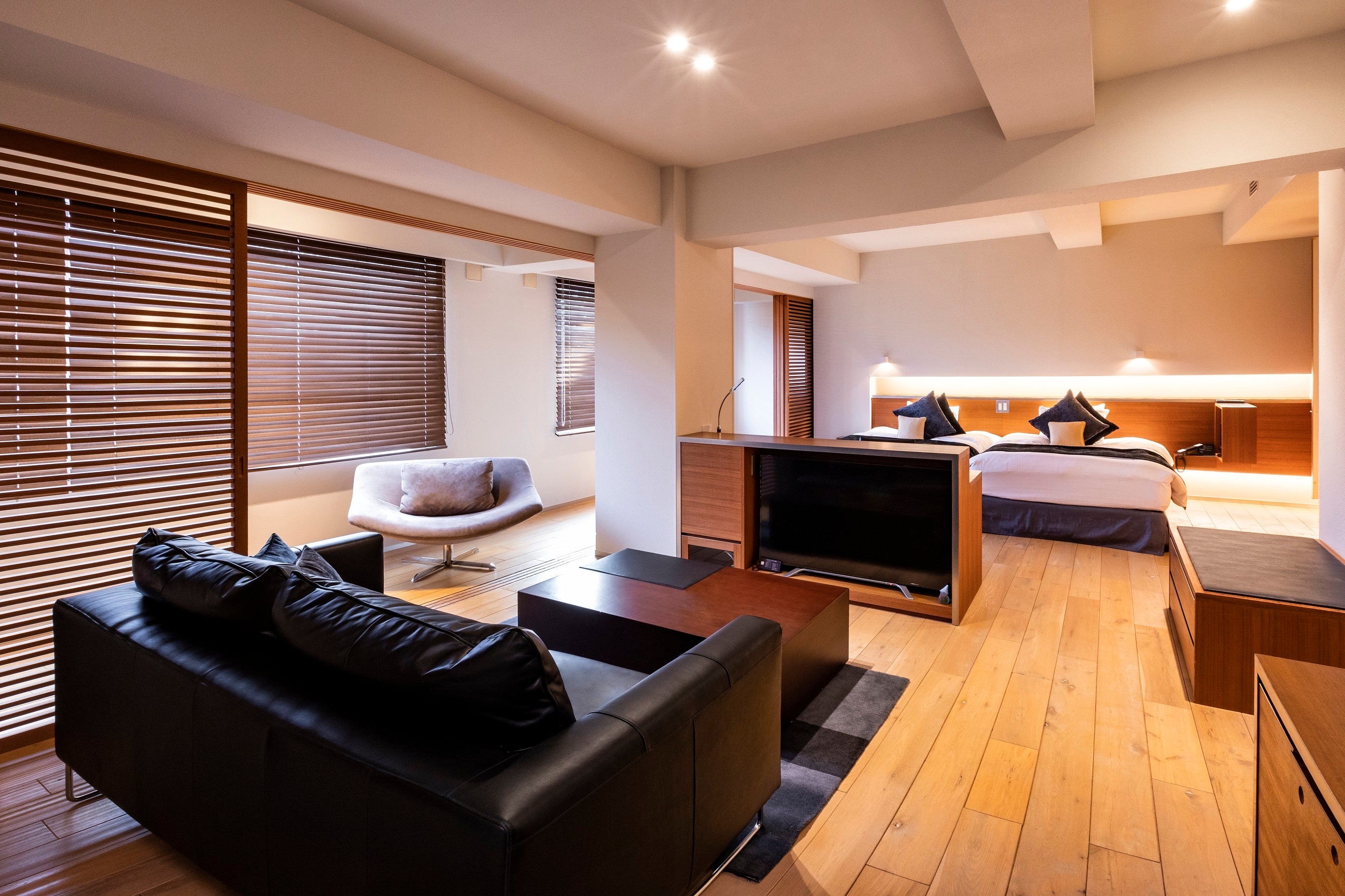 客室は全室展望風呂付スイートルームです。