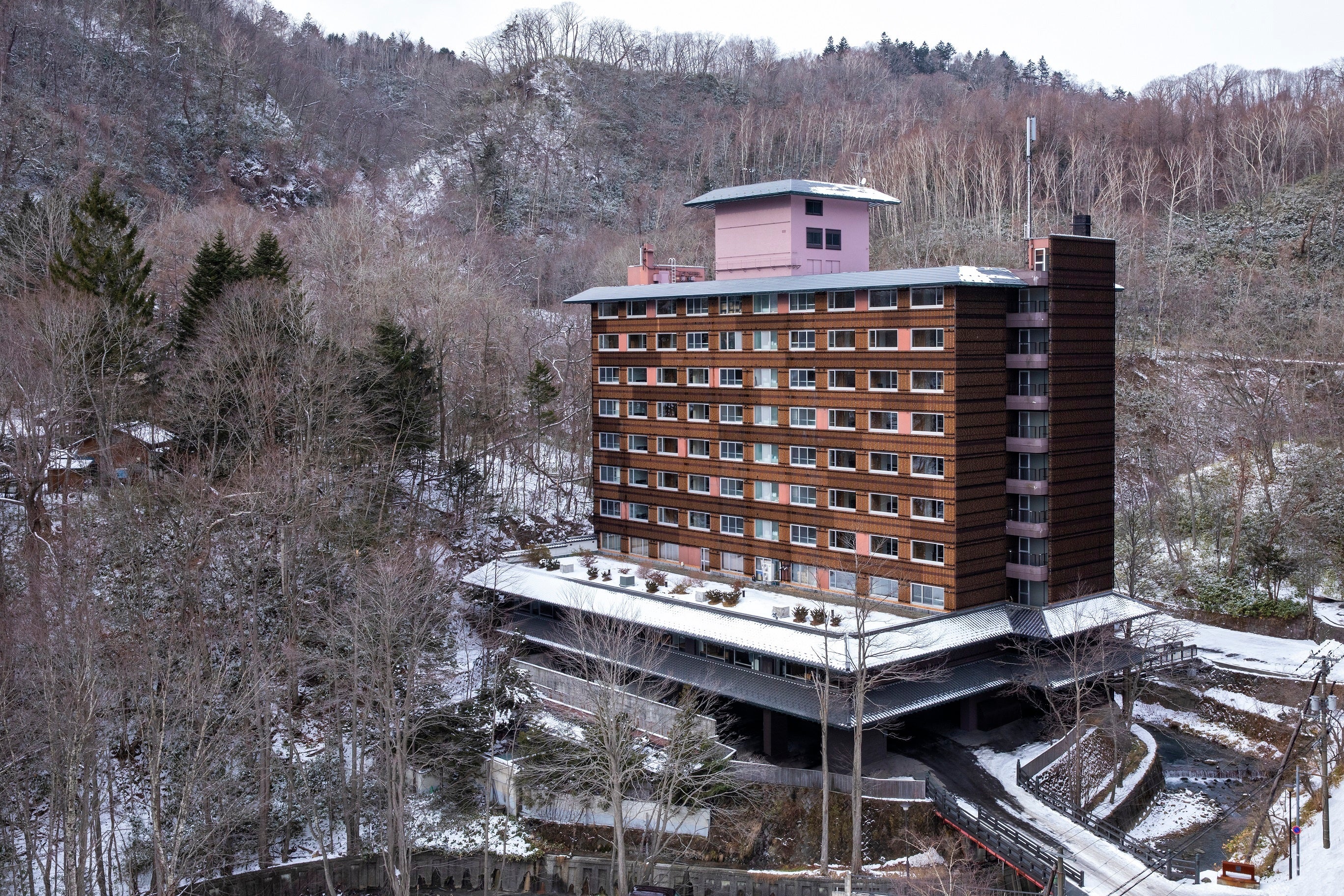 望楼登別冬の外観イメージ