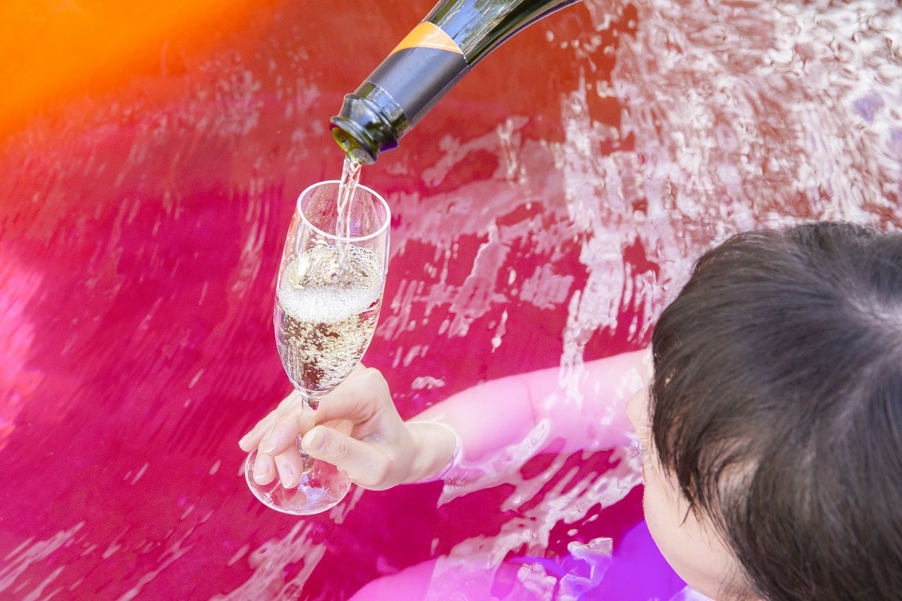 散歩湯での粋な振る舞い酒　イメージ