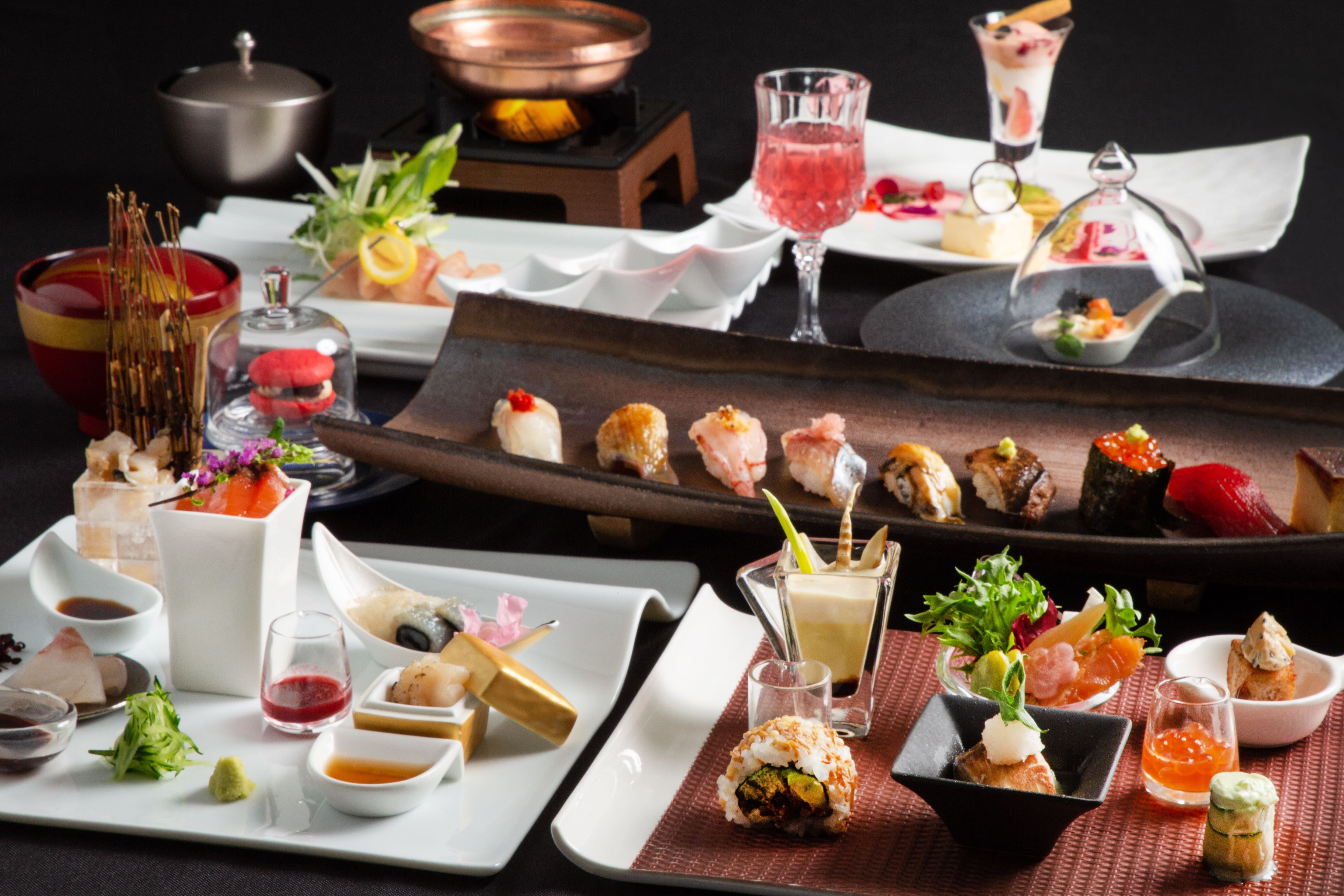 本格的江戸前寿司と創作和食料理