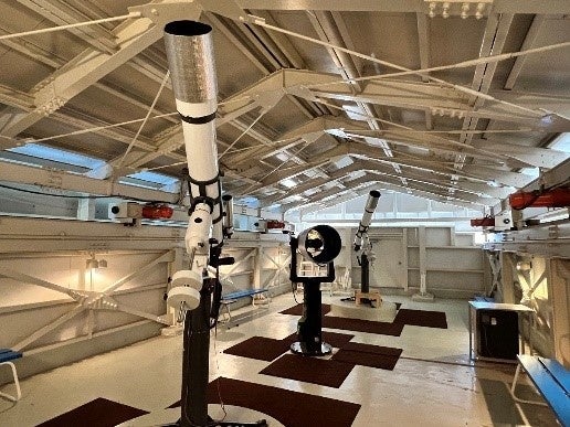 屋根が閉じている状態