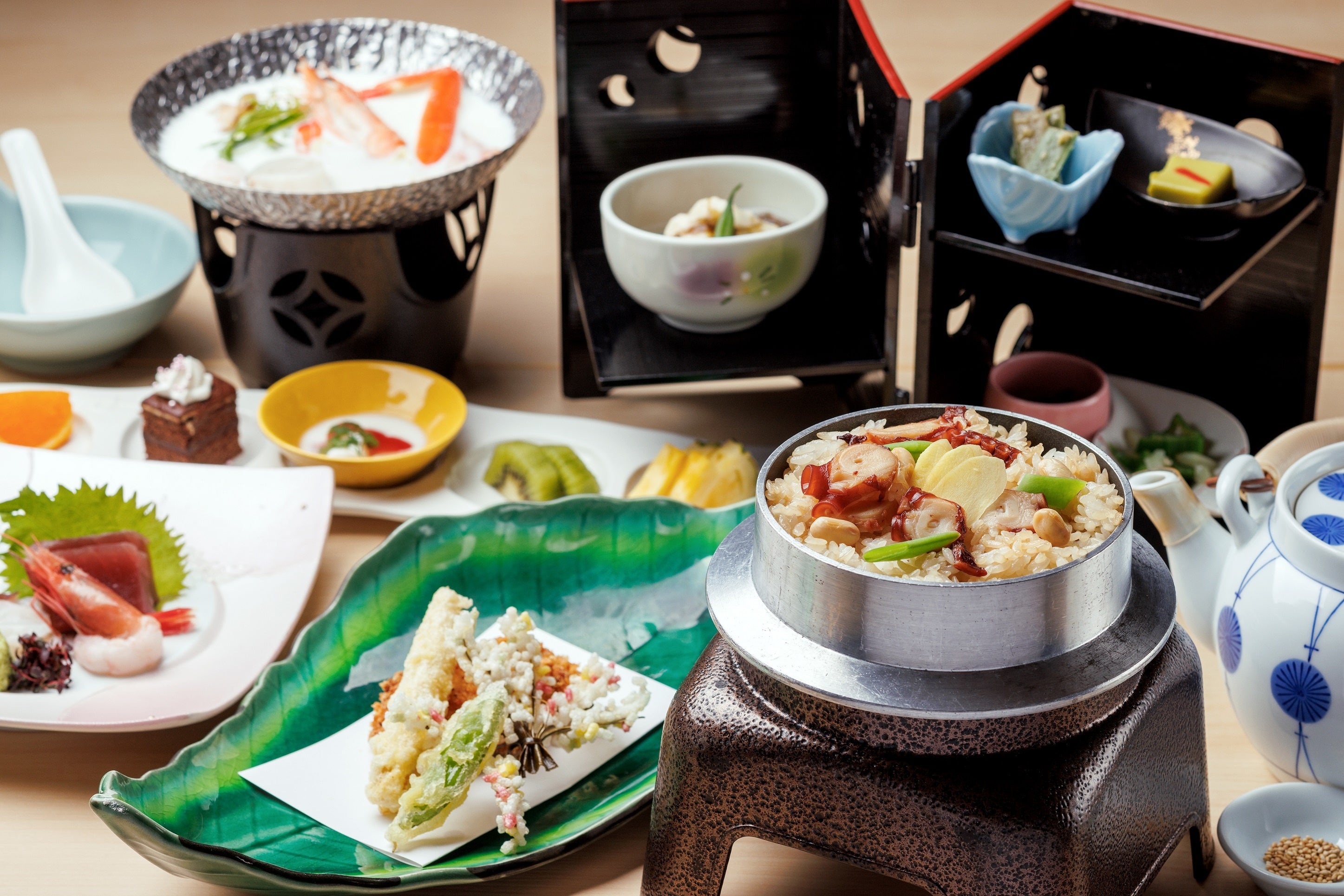 サイロ鍋＆タコ釜めし昼食