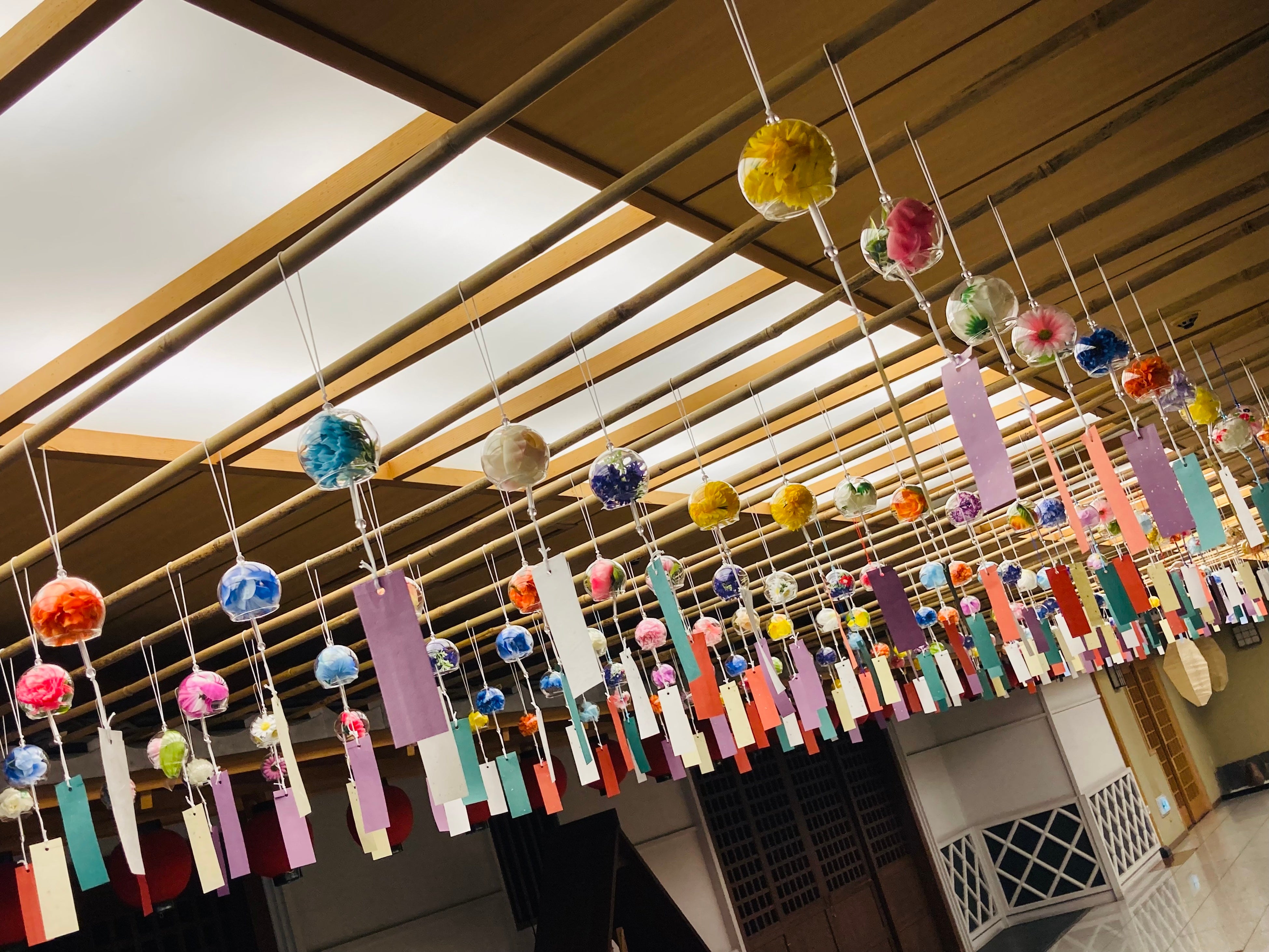 風鈴を眺めながらのご滞在をお楽しみください。