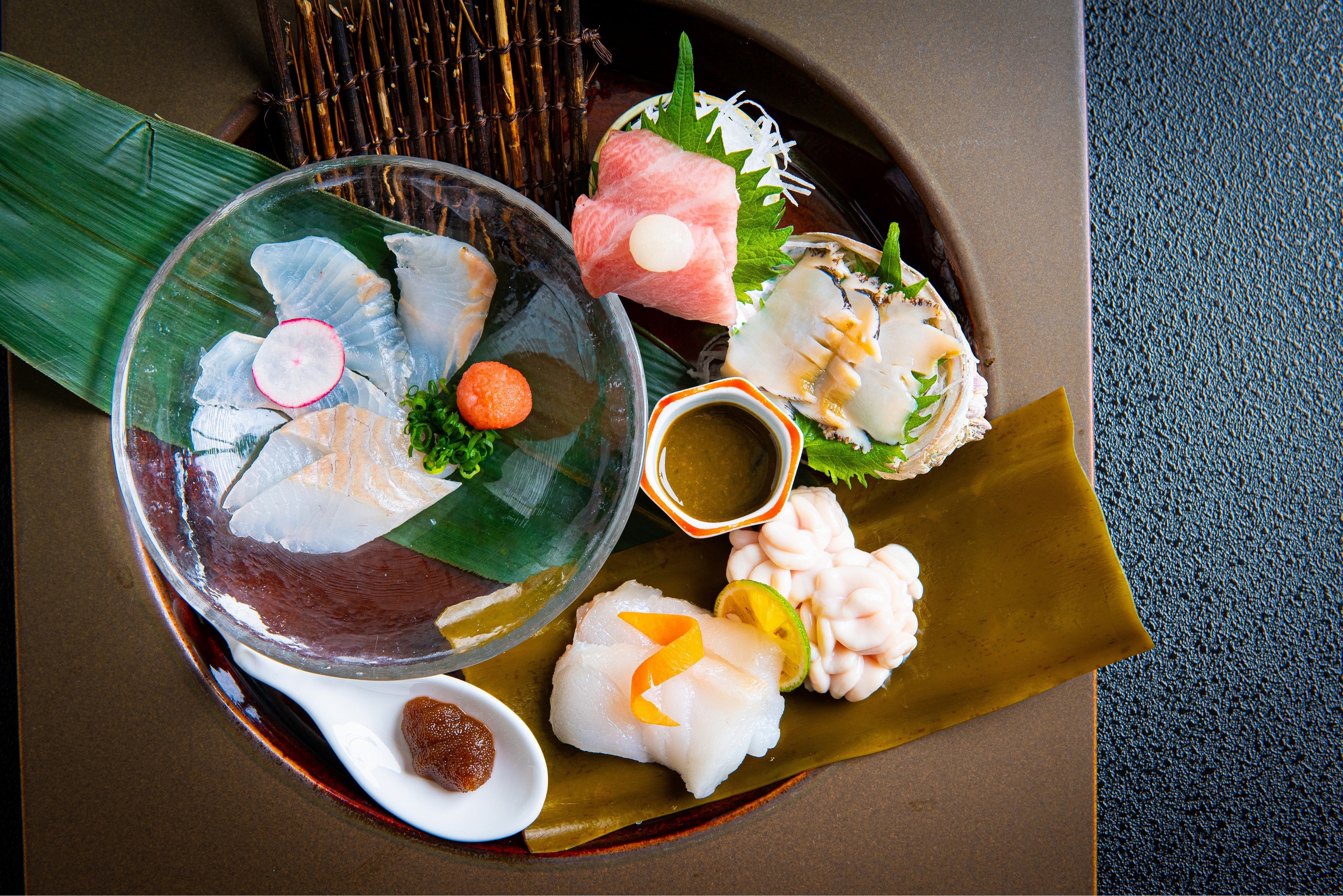 お造り　四季の大地の恵み「噴火湾の恵み」