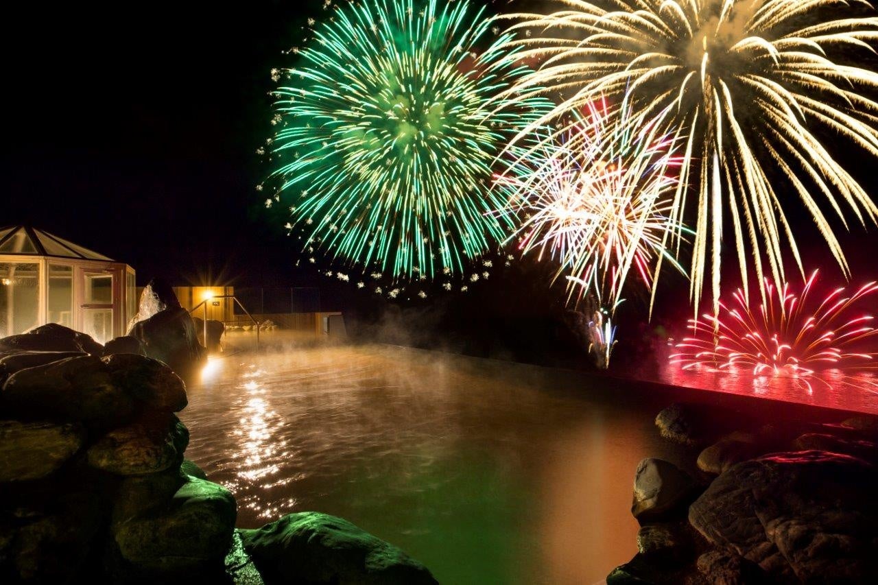 露天風呂からもご覧いただけます。