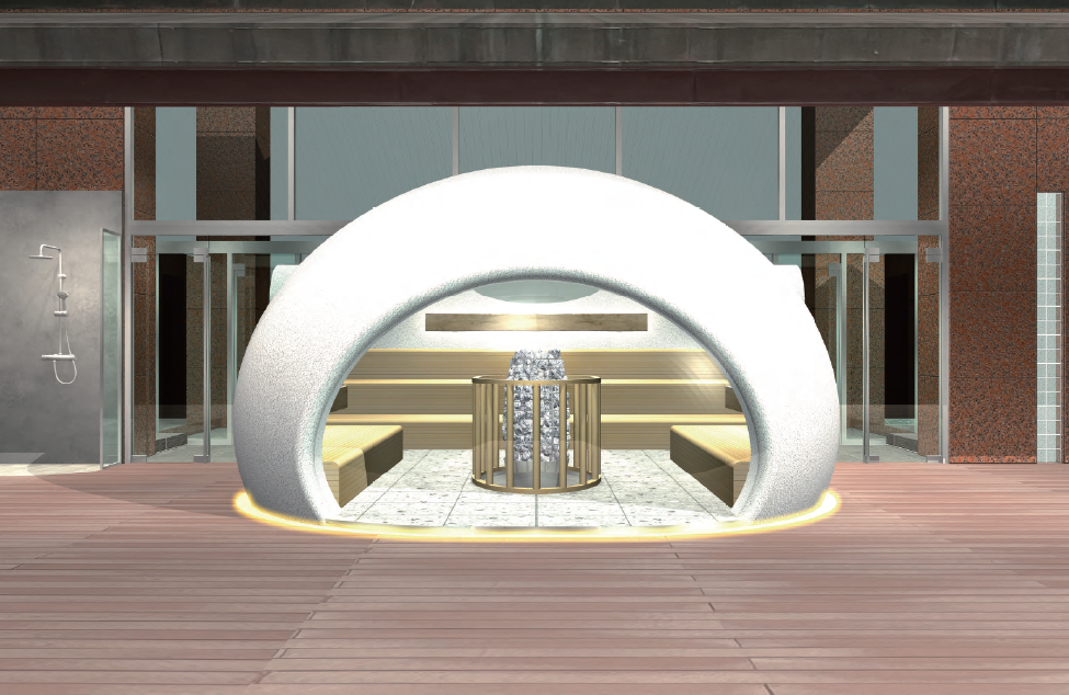 常夏のビーチにかまくら登場⁈